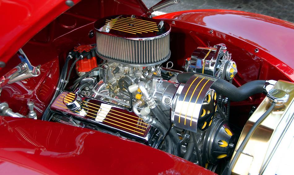Car Engine Customized Chrome