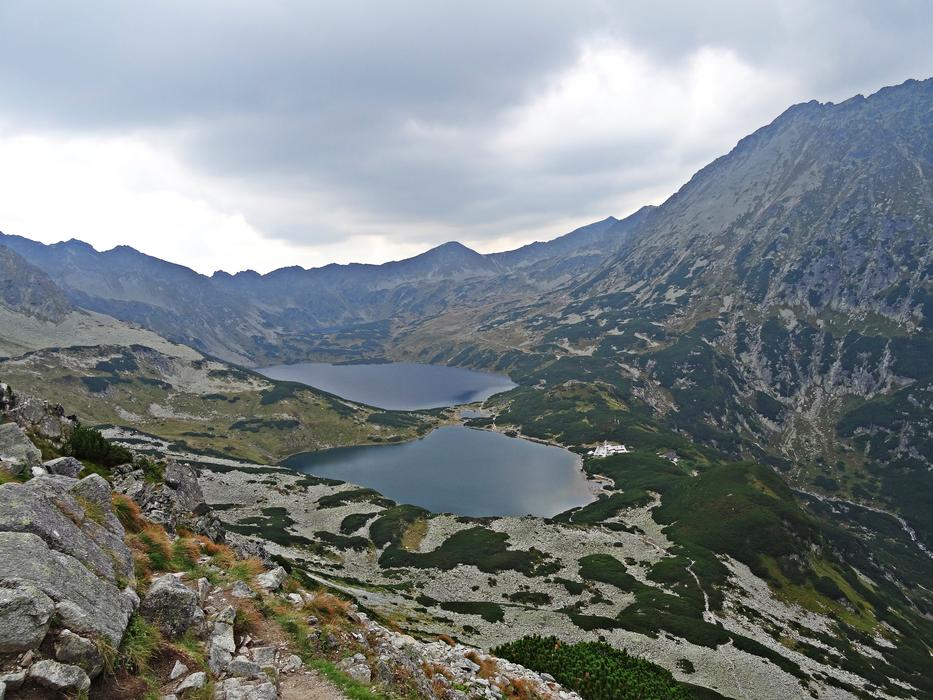 Landscape of Lake on tatry Mountains