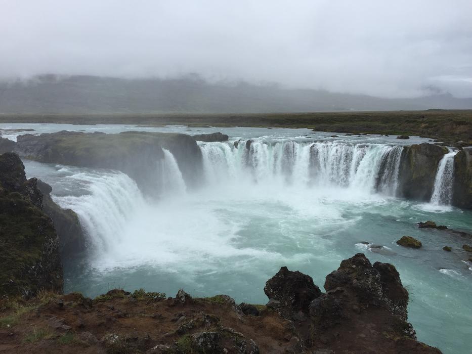 large waterfall view
