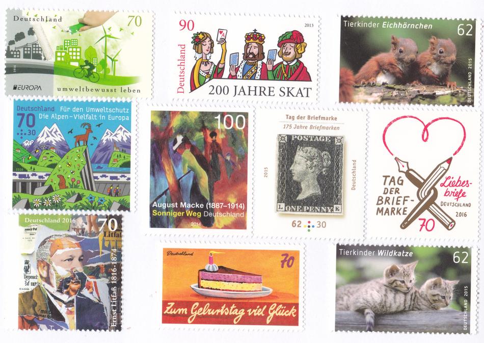 Postage Stamps Collect Deutsche