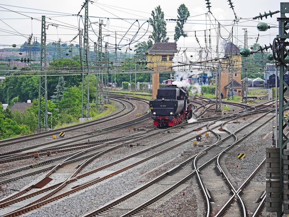 train passing the track