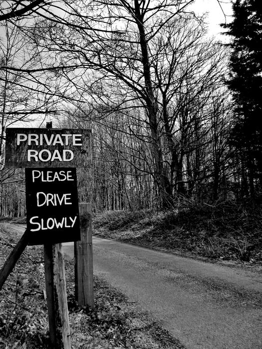 Private Road Sign