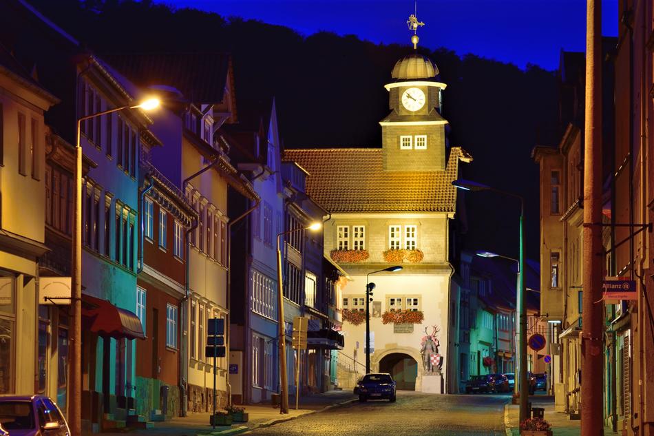 Town Hall Blue Hour Südharz