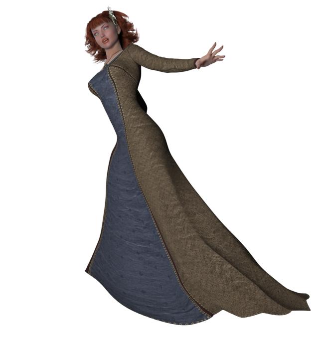 digital render woman
