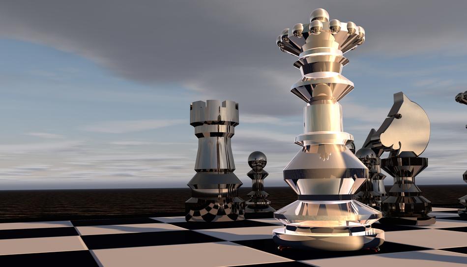 large glass chess