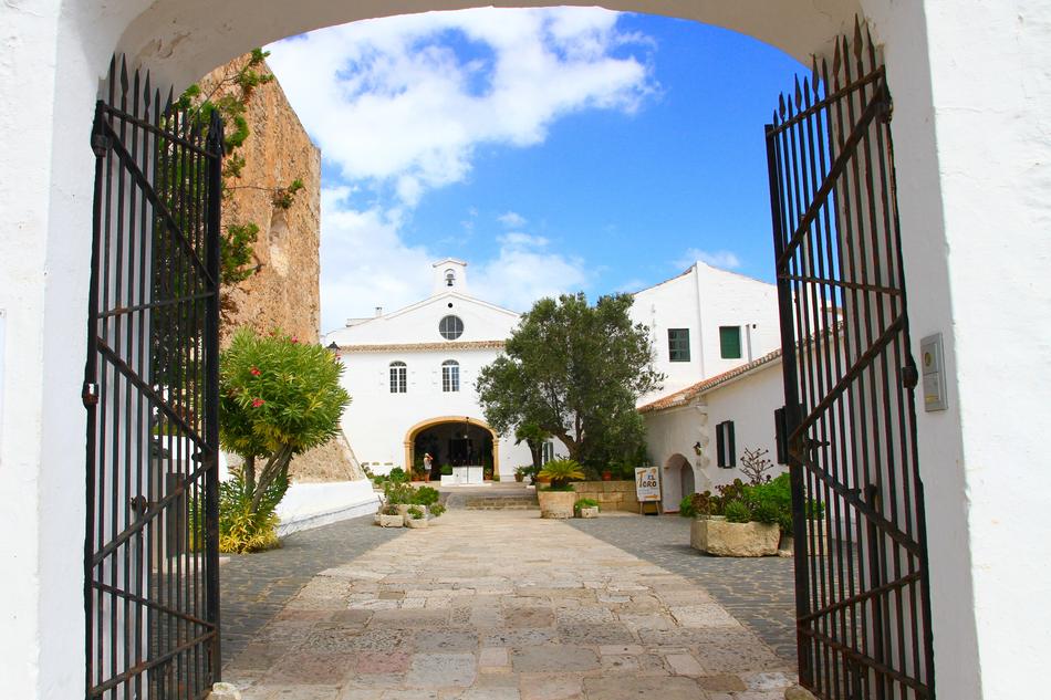 beautiful building with a gate