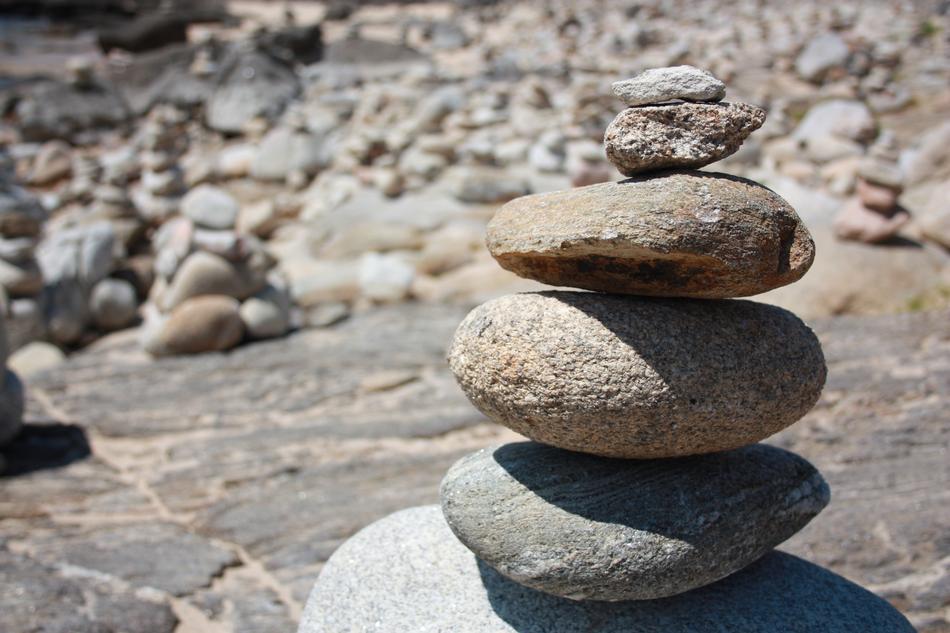 zen tower of stones