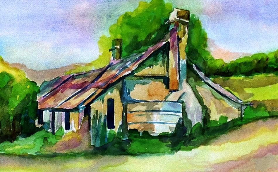 beautiful drawing landscape