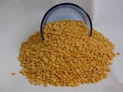scattered grains from can