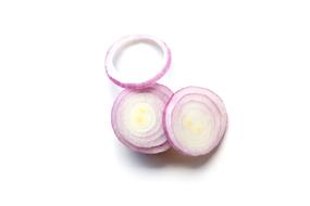 onion on white background