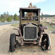 Car Oldtimerr Engine Trouble