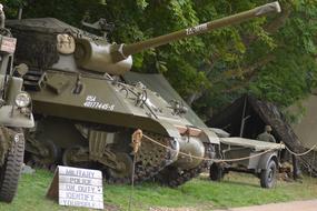 Tank Vintage World War as reconstruction