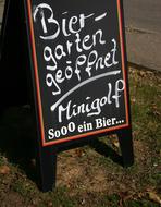 black cafe sign