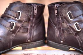 Leather Boots Shoes Footwear
