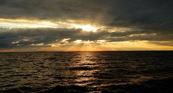Sea Sunset Horizon