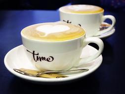 delicious coffee in cups