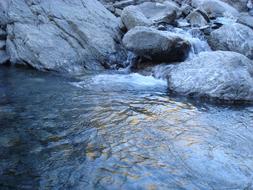 River Stones Shore San