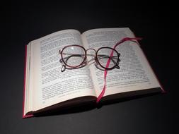 Read Glasses on Book