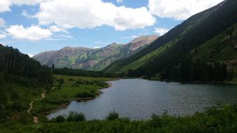 landscape of Colorado mountains Nature