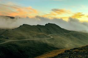 Landscape of cloudy Sky Mountain