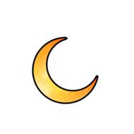 moon night sky illustration icon