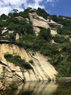large rocks near the river