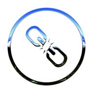 Connected icon on white background