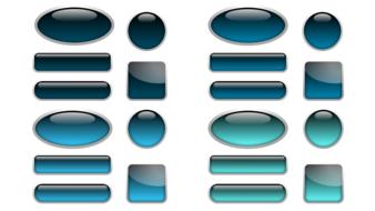 button icon oblong square round