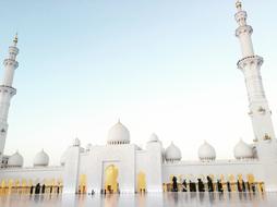 beautiful white mosque