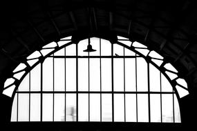 train station window, harlem, New York