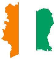 continent african colored flag