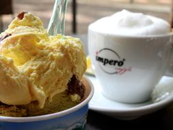 Ice Coffee Cappuccino in cafe