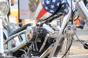 Harley engine close up