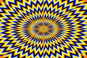 colorful bright background with illusion