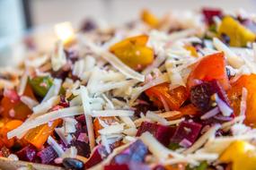 cheese and vegetables
