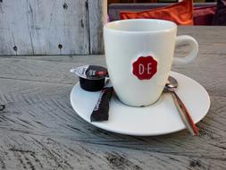 white drinking mug