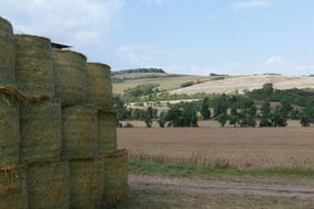 Landscape Panorama Straw Bales