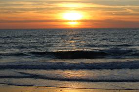 Sunset and Sea scenery