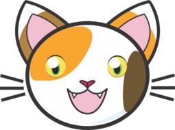kitty cute happy face drawing