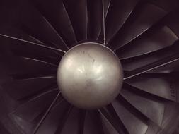 Engine Plane Propeller Jet close-up