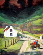 painted landscape country