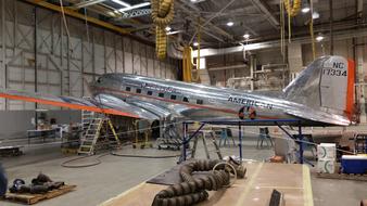 airplane under construction in the garage