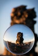 Glass Ball Devil'S Wall Resin