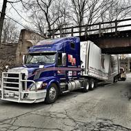 big car at the bridge