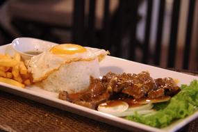 meat and egg dish