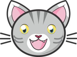 cartoon tabby cat