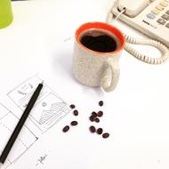 hot coffee by the phone