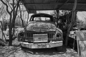 Old Cars Black And White Antique