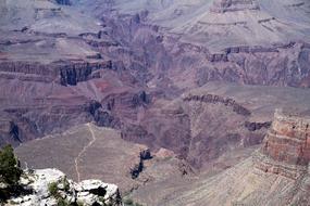 large rocks with roads