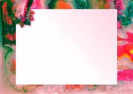 beautiful color frame with flowers for a photo